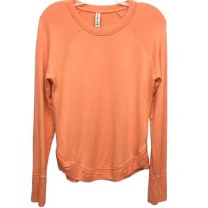 Athleta Peach Modal Long Sleeve Top Misses size XS